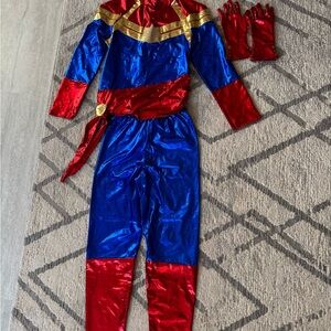 Captain Marvel Rubie's Vibrant Red and Blue Hero Costume for Kids